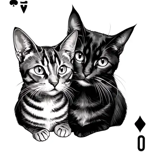 Cats And Deck Of Cards