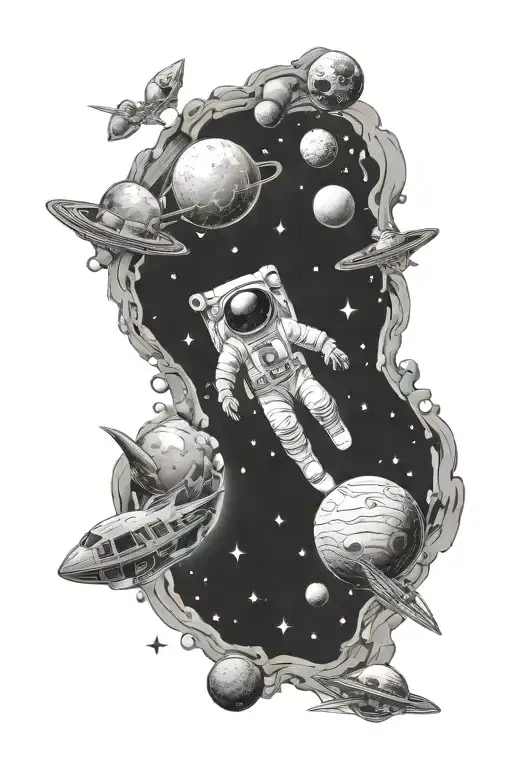 Outer Space And Stars