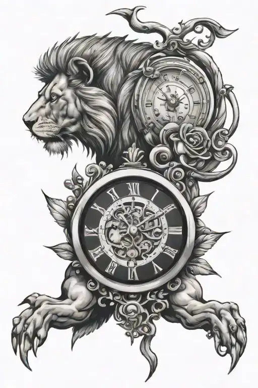 Lion Clock And Video Game