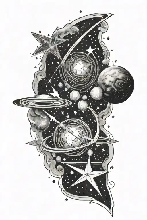 Galaxy Filled With Stars