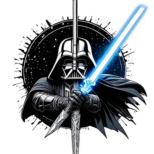 Half The Oblivion Keyblade Kingdom Of Hearts And Half Darth Vader Lightsaber