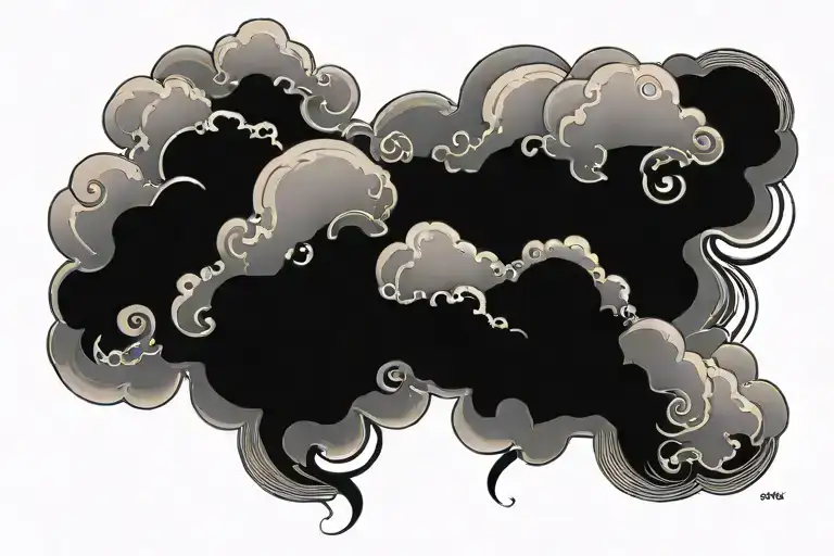 Name And Clouds Surrounding