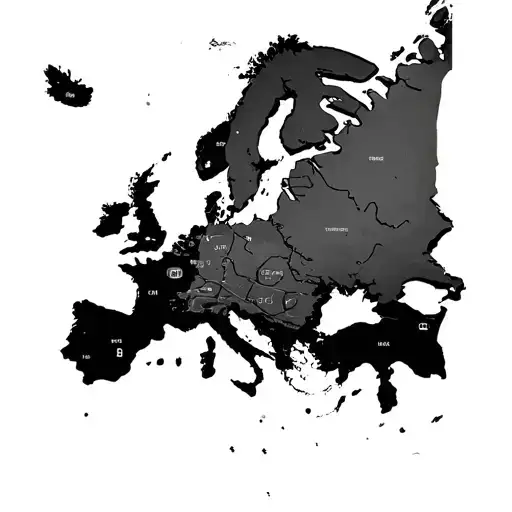 Naval Mine With Europe Map Inside It