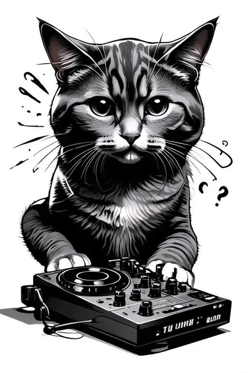 Dj Cat With Boom
