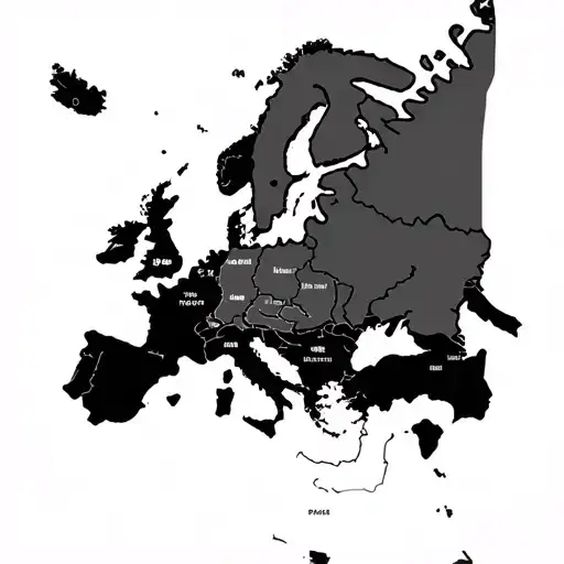 Naval Mine With Europe Map Inside It