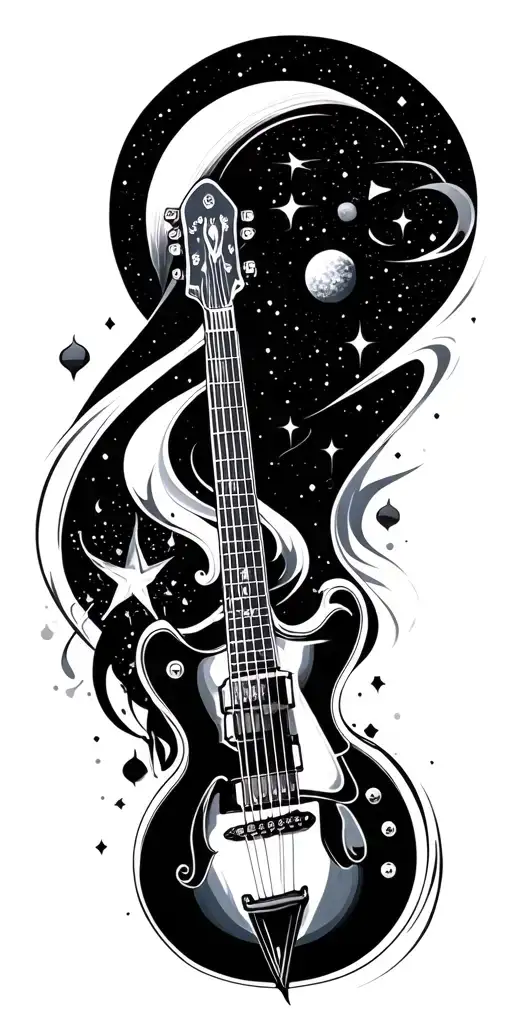 Music And Cosmic Background Black