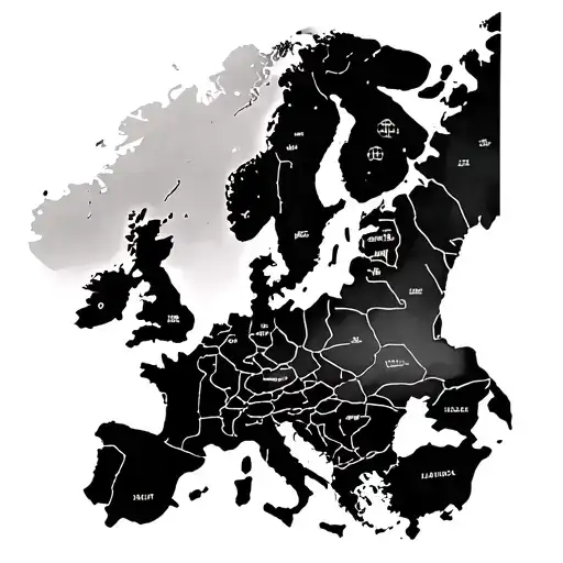 Sea Mine With Europe Map Inside It Book Devider
