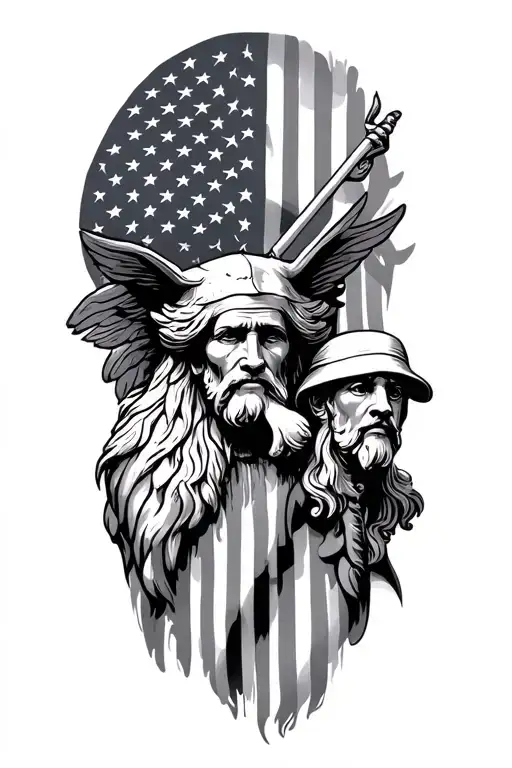 Patriotic God Family Country