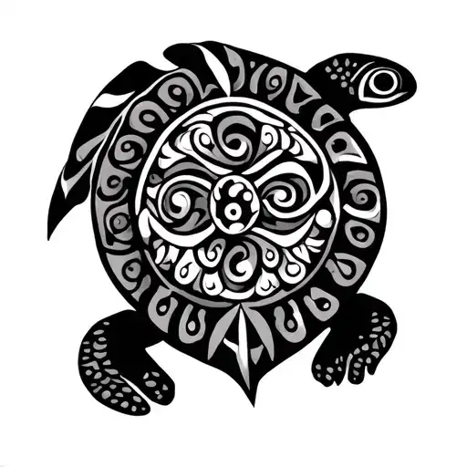 Maori In A Long Turtle