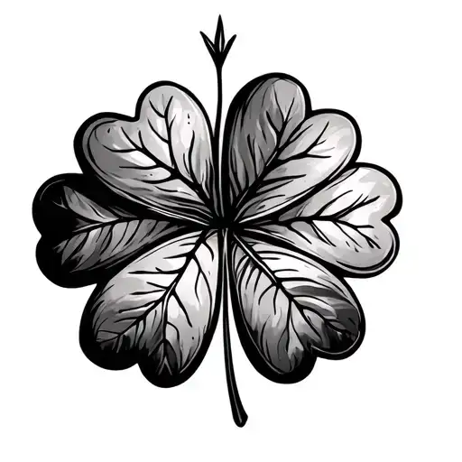 Indus River In A Maple Leaf Clover