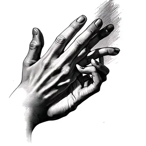 Hands Reaching Towards Each Other
