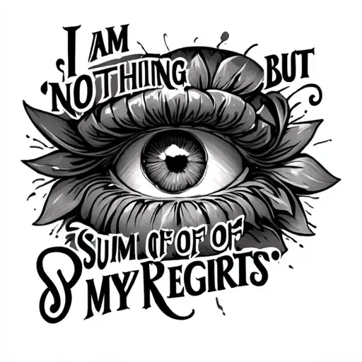 I Am Nothing But The Sum Of My Regrets