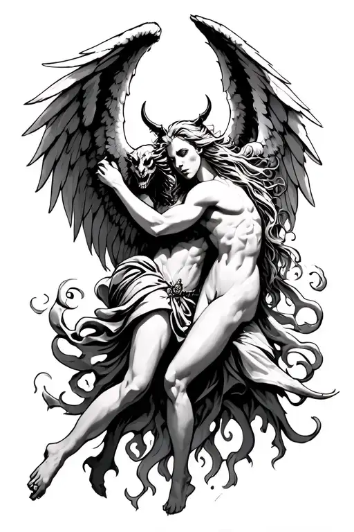 Angel Fighting Demon