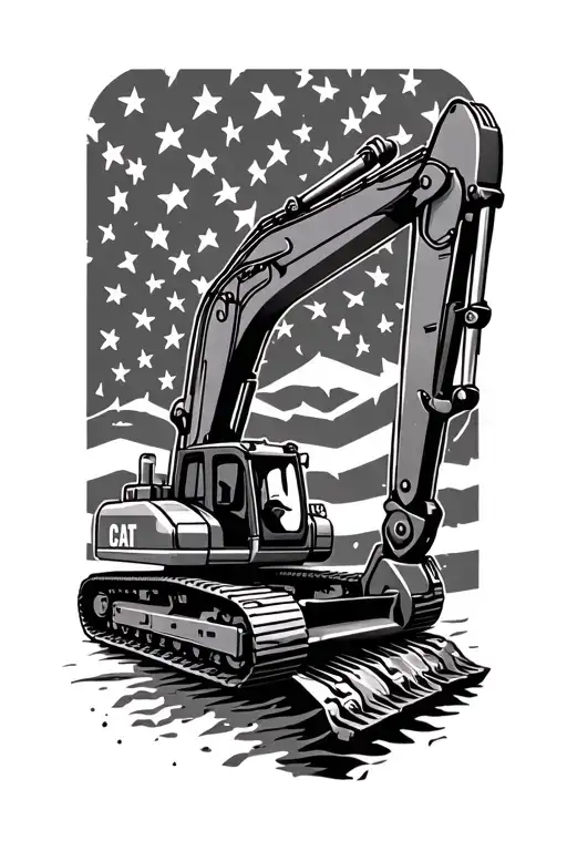Excavator Bulldozer And 2Nd Amendment