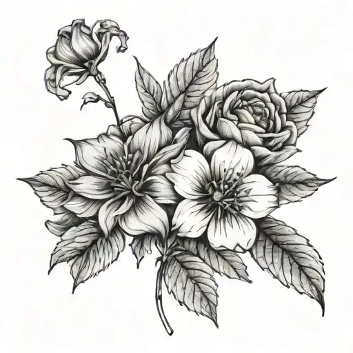 December And January Birth Flowers With November Flower Unbloomed