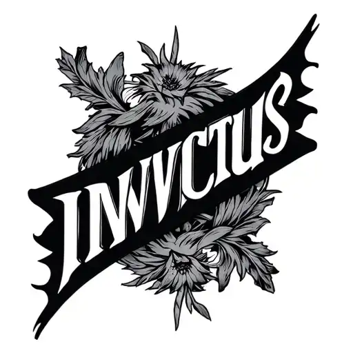 Invictus Word Tatoo
