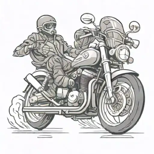 Riding Motorbike