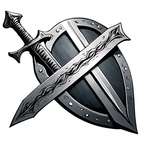 Christian Warrior Sword And Shield
