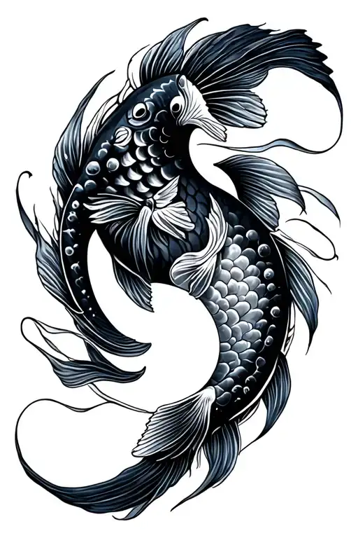 Coi Fish Yin Yang
