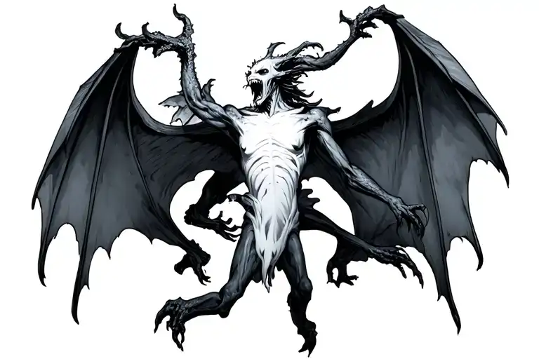 Demon And Ghost Flying