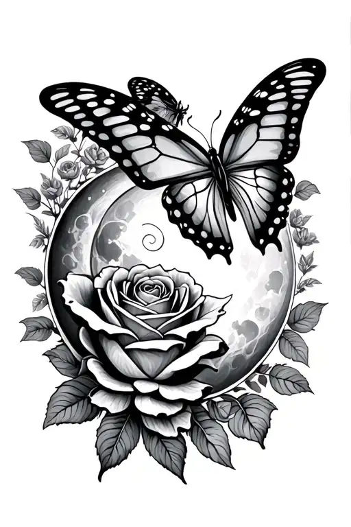 Rose Garden Moon Butterfly's