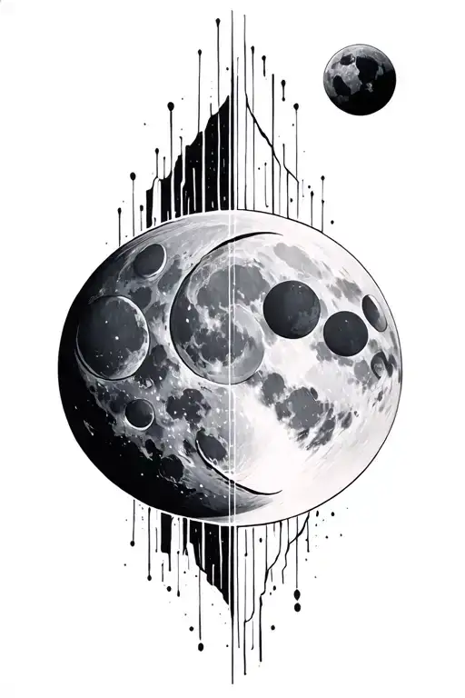 Moon Phases Vertical