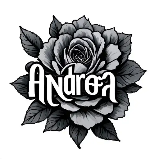 Andrea Name Stacked Letters