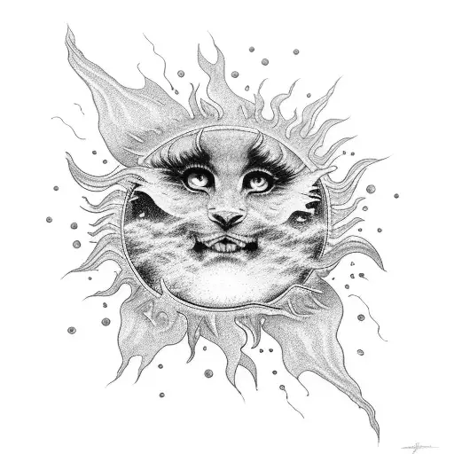 Sun Clouds Fire Rain Sleeve