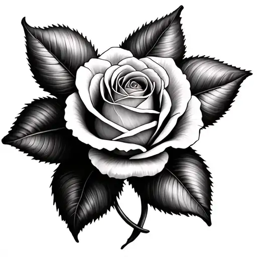 Rose And Daffodil Bud Nested