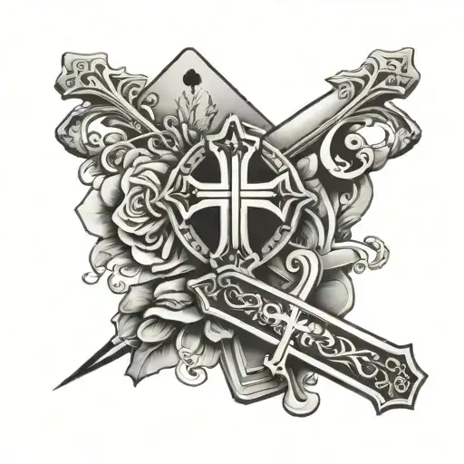 Cross And Cards