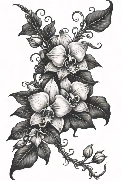 Vine And Orchid Vine Wrapping