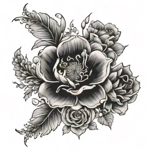 Birth Flowers Intertwined