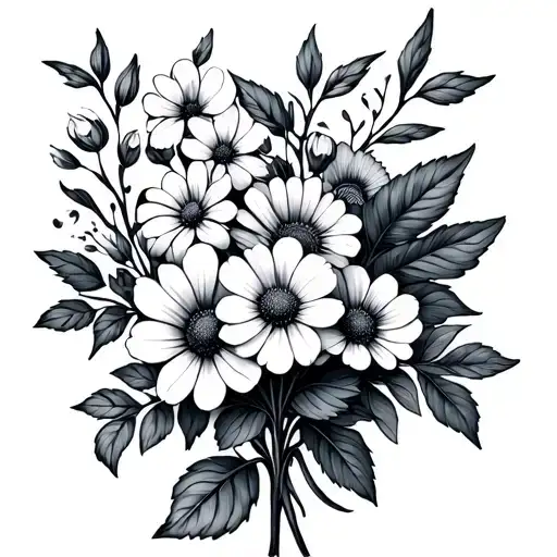 Birth Month Flowers Bunch