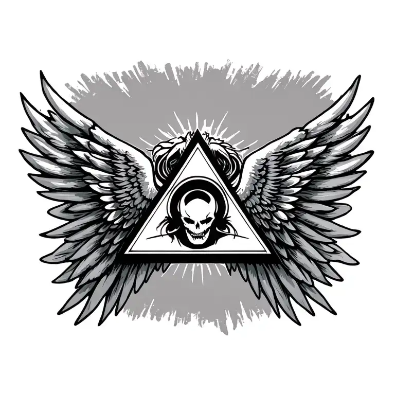Illuminati With Wings Spread