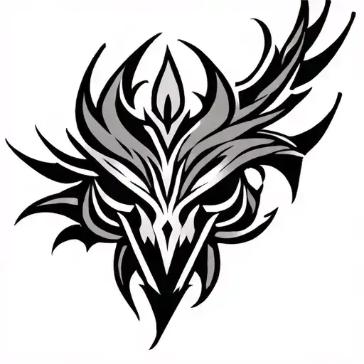 Tribal Inspired Tattoo Chest Design