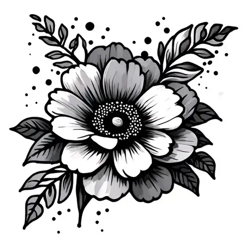 Flowers With Dots