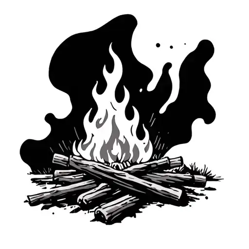 Campfire Letting Flame