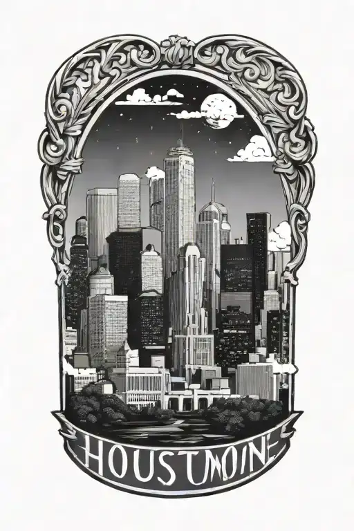 Be Someone With Houston Skyline In The Background