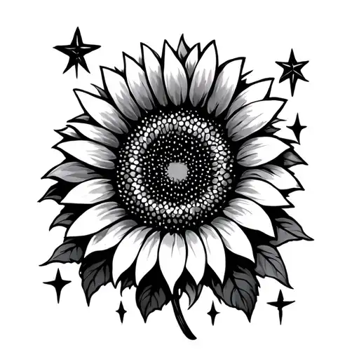 Sunflowers And Stars