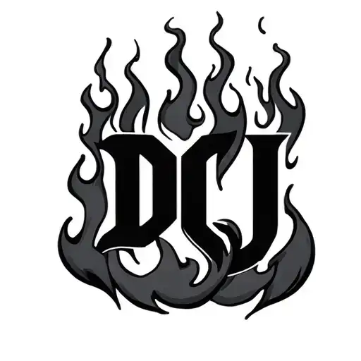 Flame Letters Dcj