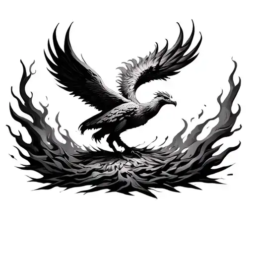 Phoenix Rising From The Ashes