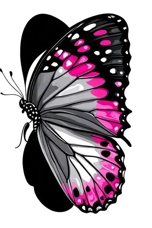 Main Butterfly And Pink