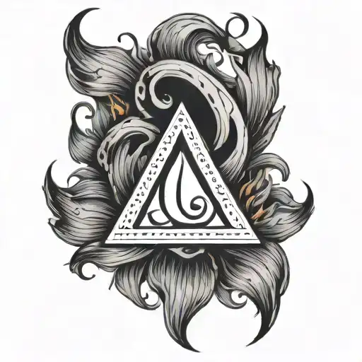 A Female Gender Symbol With A Small Fire Within The Circle Part Of The Symbol