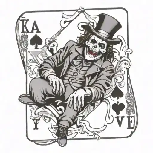 Death Joker Playing Card