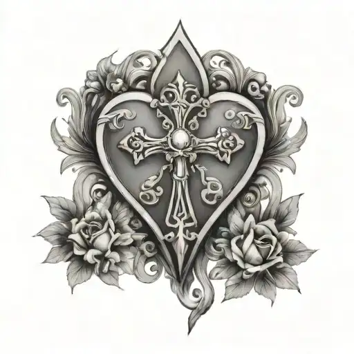 Vatican Cross And Heart