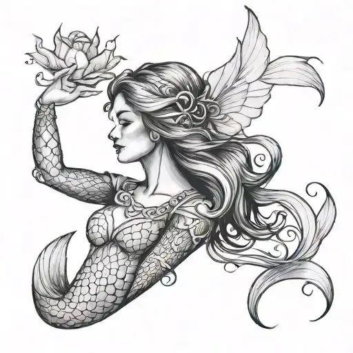 Fantasy Magic Fairy Mermaid Beautiful Etheral Feminine
