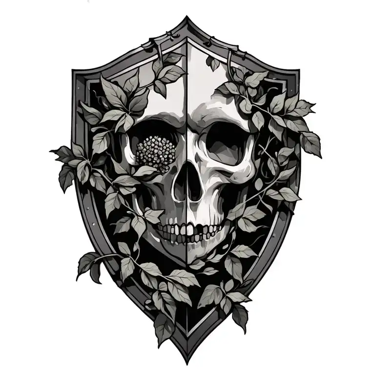 Shiled With Vines Wrapping