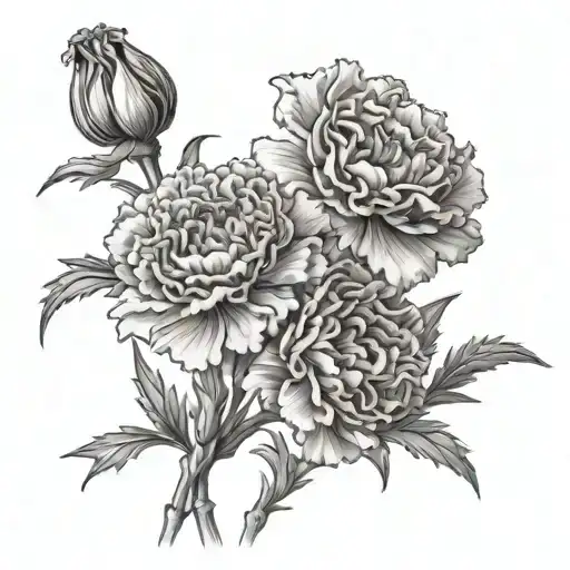 Lyddon-allen Carnations At Background