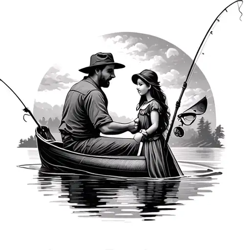 Father Daughter Fishing