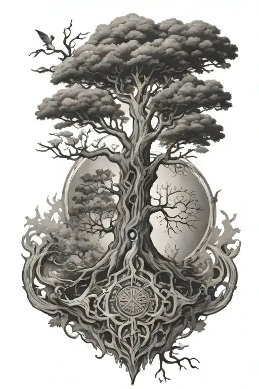 Tree Of Wisdom Surrounded